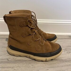 Sorel Tan/Brown Suede Lace-Up Winter Boot